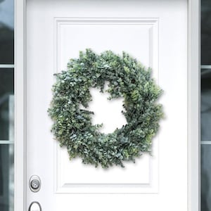 Front Door Decor, Eucalyptus Wreath, Year Round Wreath, Front Door Hanger, Summer Wreath, Housewarming Gift, Mothers Day Gift, Green Wreath
