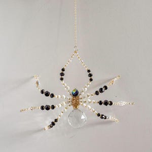 WADORN 4pcs Black Spider Applique Patches - Rhinestone & Beaded Sew-On Iron-On For Halloween, Clothing DIY - View #12