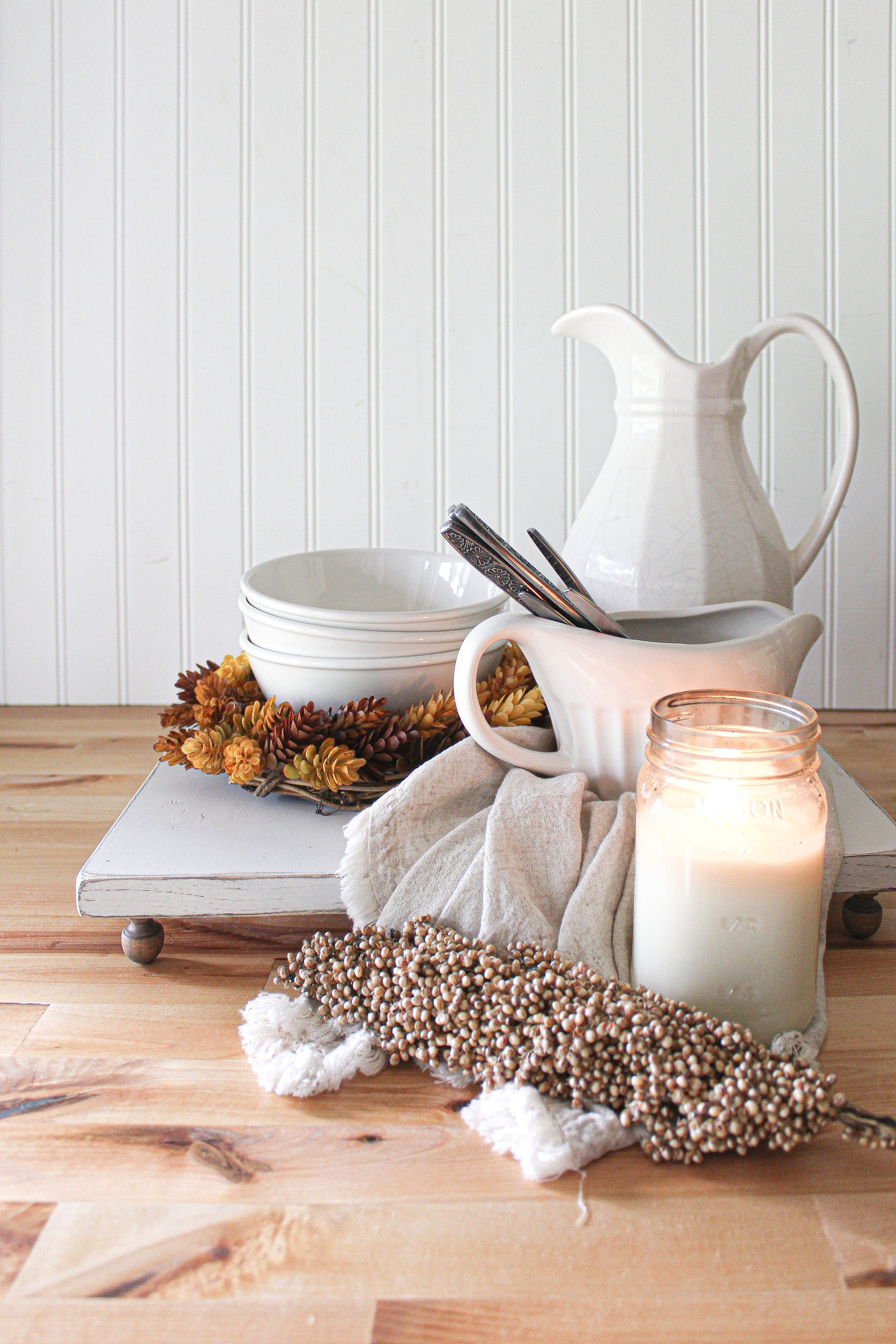 Tray server serving Large Stained Riser pedestal, Riser Stands, Riser