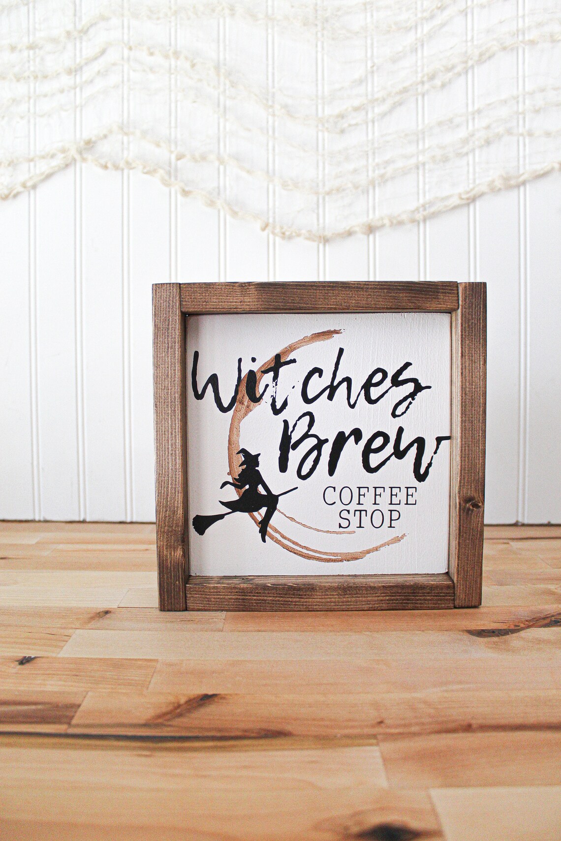 Witches Brew Coffee Bar Sign Wood Coffee Bar Decor Halloween Etsy