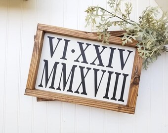 Wedding date frame | Etsy