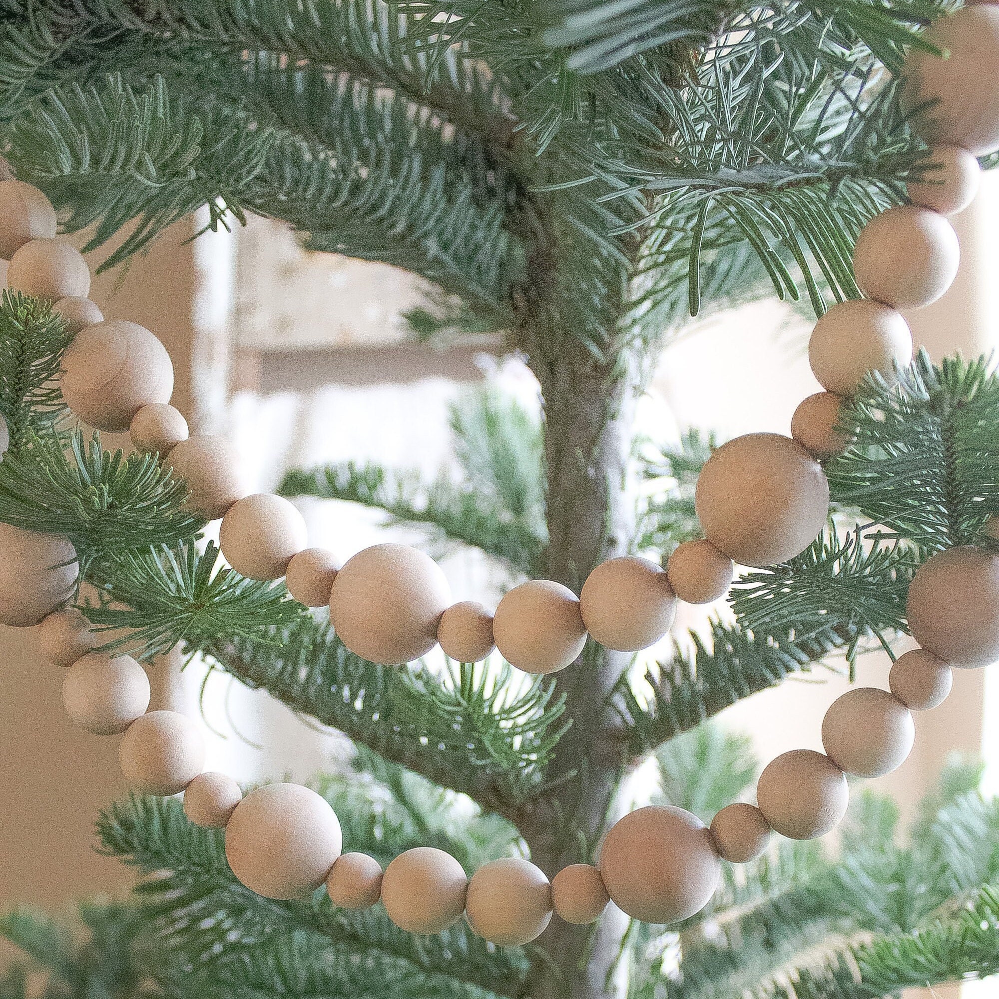 Sale Garland in White or Ivory Pearls Christmas Tree Ornament 