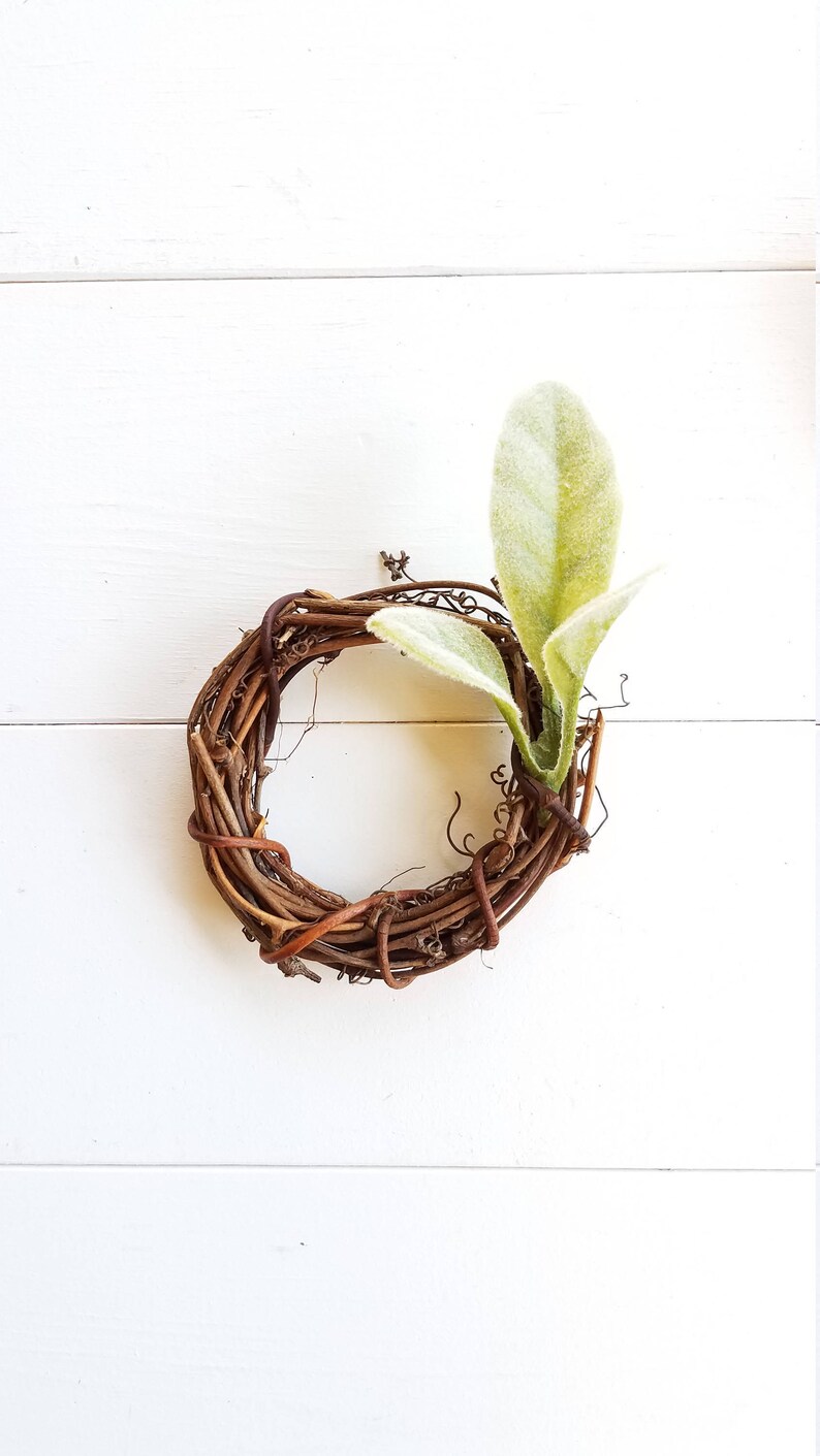 Cotton and Lambs Ear Napkin Rings Modern Farmhouse Tablescape Etsy