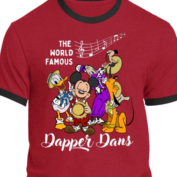 Disney T-Shirts, Dapper Dans, Main Street USA, Walt Disney World, Disneyland, Magic Kingdom, Retro, vacation tee, Unisex