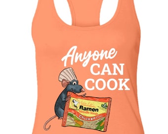Disney Tank Top, Remy, Ratatouille, Anyone Can Cook, Ramen, Funny, Tank, Disney World, Disneyland, Vacation Tee