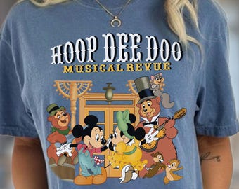 Disney Hoop Dee Doo Musical Review Tee, Disney's Fort Wilderness Campground, Disney Comfort Colors Fort Wilderness Tee, Country Bear T-Shirt