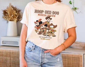 Disney Hoop Dee Doo Musical Review Tee, Disney's Fort Wilderness Campground, Disney Comfort Colors Fort Wilderness Tee, Frontierland T-Shirt