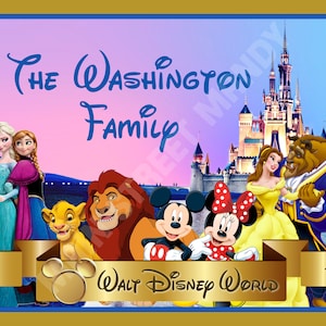 Etichetta per passeggino - {DOWNLOAD DIGITALE} Etichetta personalizzata per le vacanze Disney World per il tuo passeggino