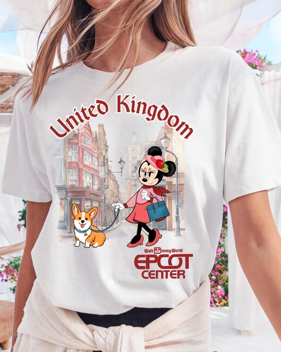 United Kingdom EPCOT Tee, Minnie Mouse World Showcase Shirt, Disney World Unisex Graphic T-Shirt