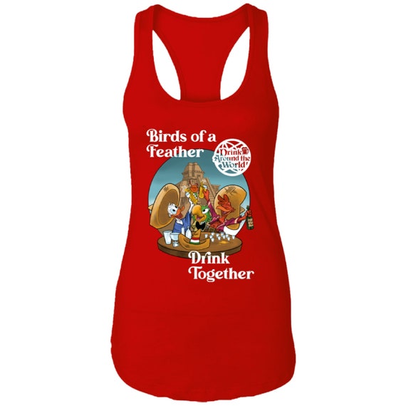 Disney Tank Top, The Three Caballeros, Donald Duck, EPCOT, Mexico, Drinking Around the World, Disney World, Alcohol, Vacation Tee, Womens