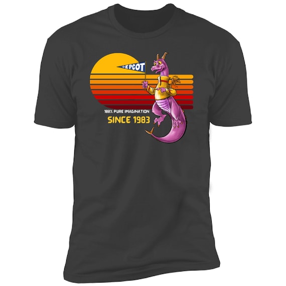 Disney T-Shirts, Figment, Journey Into Imagination, Retro, Walt Disney World, EPCOT, vacation tee, Unisex