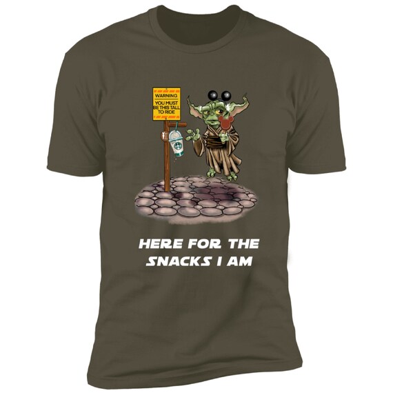 Disney Inspired Star Wars Yoda T-Shirts - Here for the Snacks