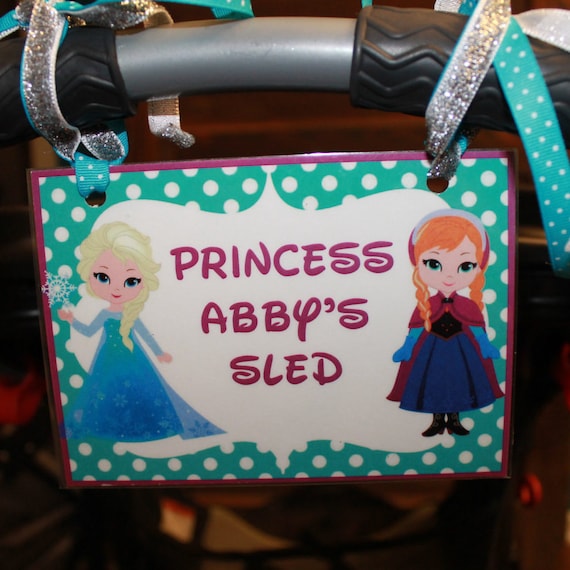 Stroller Tag - {DIGITAL DOWNLOAD} Custom, Personalized, Frozen Disney Vacation Tag for your stroller