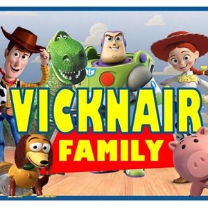 Targhetta per passeggino, {DIGITAL DOWNLOAD}, targa personalizzata per le vacanze Disney Toy Story per il tuo passeggino