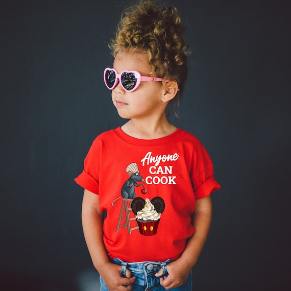 Kids Disney T-Shirts, Ratatouille, Remy, Anyone Can Cook, Walt Disney World, Snacks, vacation tee, Boys, Girls, Unisex