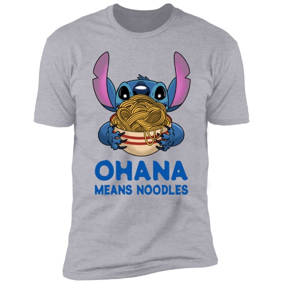 Disney T-Shirts, Stich, Ohana Means Noodles, Polynesian, Walt Disney World, Snacks, vacation tee, Unisex