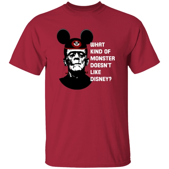 Kids Disney T-Shirts, Frankenstein, What Kind of Monster Doesn't Like Disney, Walt Disney World, Disneyland, Disney Vacation Tee, Funny
