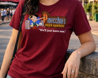 Disney T-Shirts, Pinocchio, EPCOT, Beer, Funny , Disney World, Disneyland, Retro, Unisex, Vacation Tee