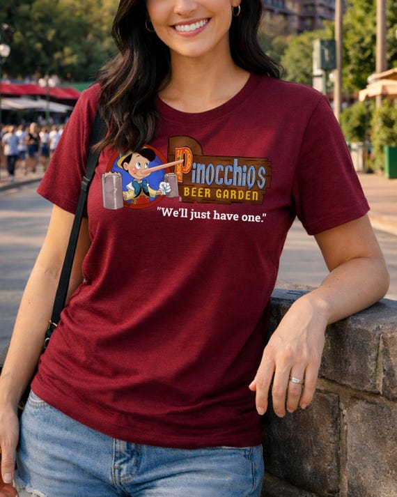 Disney T-Shirts, Pinocchio, EPCOT, Beer, Funny , Disney World, Disneyland, Retro, Unisex, Vacation Tee