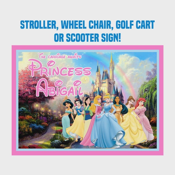 Stroller or Scooter Tag - {DIGITAL DOWNLOAD} Custom, Personalized, Frozen Disney Vacation Tag for your stroller