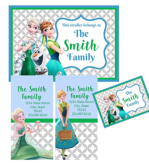 Frozen Fever - Travel Pack - 1 Stroller Sign, 1 Bag Tags, and 2 Luggage Tags!