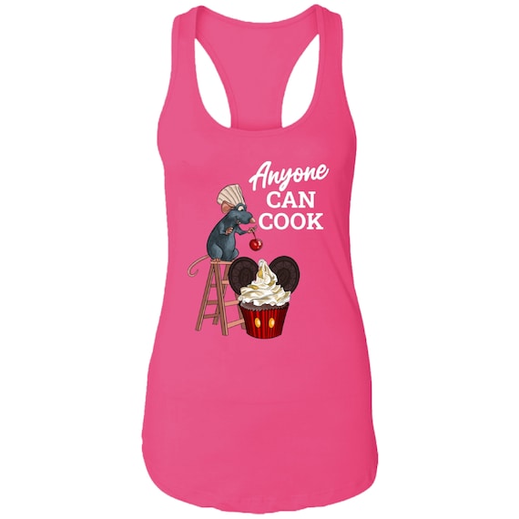 Disney Tank Top, Remy, Ratatouille, Anyone Can Cook, Cupcake, Snack, Tank, Disney World, Disneyland, Vacation Tee