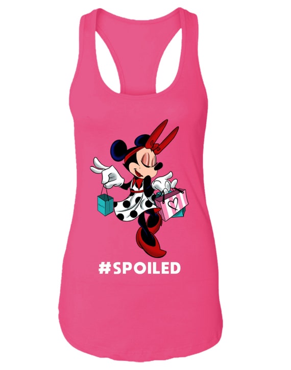 Disney Tank Top, Minnie Mouse, Spoiled, Disney World, Disneyland, Couples Tee, Vacation Tee