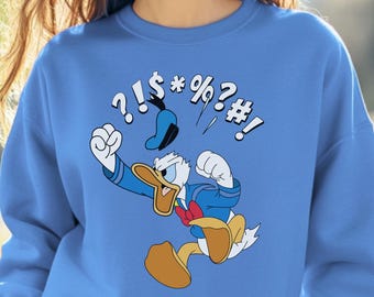 Vintage 90s Donald Duck Sweatshirt, Disney Pullover - Etsy