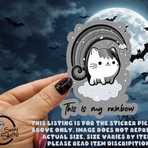 This is My Rainbow Sticker: Sarcastic Halloween Inspired Sticker