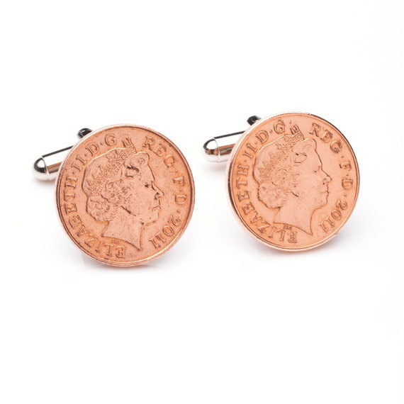Bronze Wedding Anniversary Cufflinks gift 8th Wedding Anniversary Cufflinks