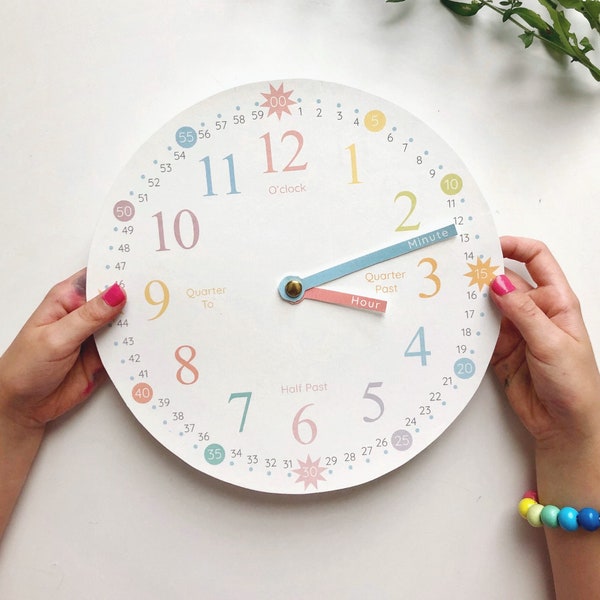 Learning to Tell Time | Kids Learning Clock | Printable Clock | Life Skills | Time Telling | Home School | Unschool