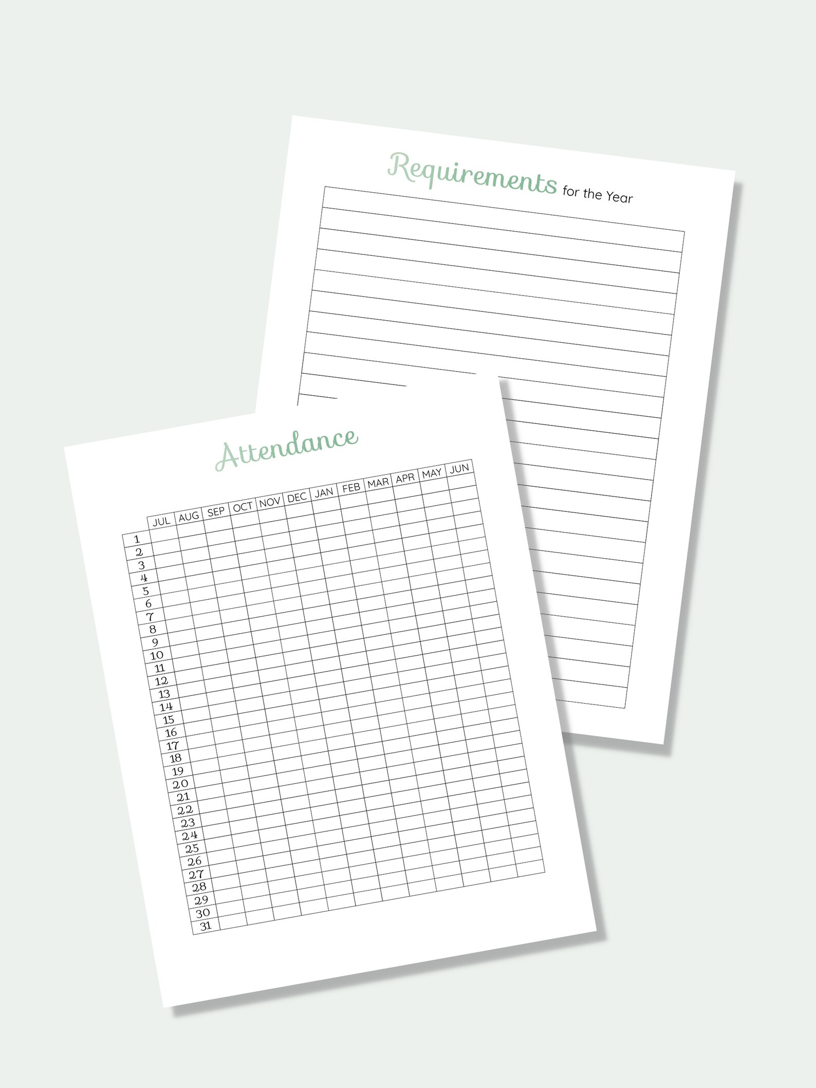 Simple Homeschool Planner Printable Homeschool Tracker - Etsy