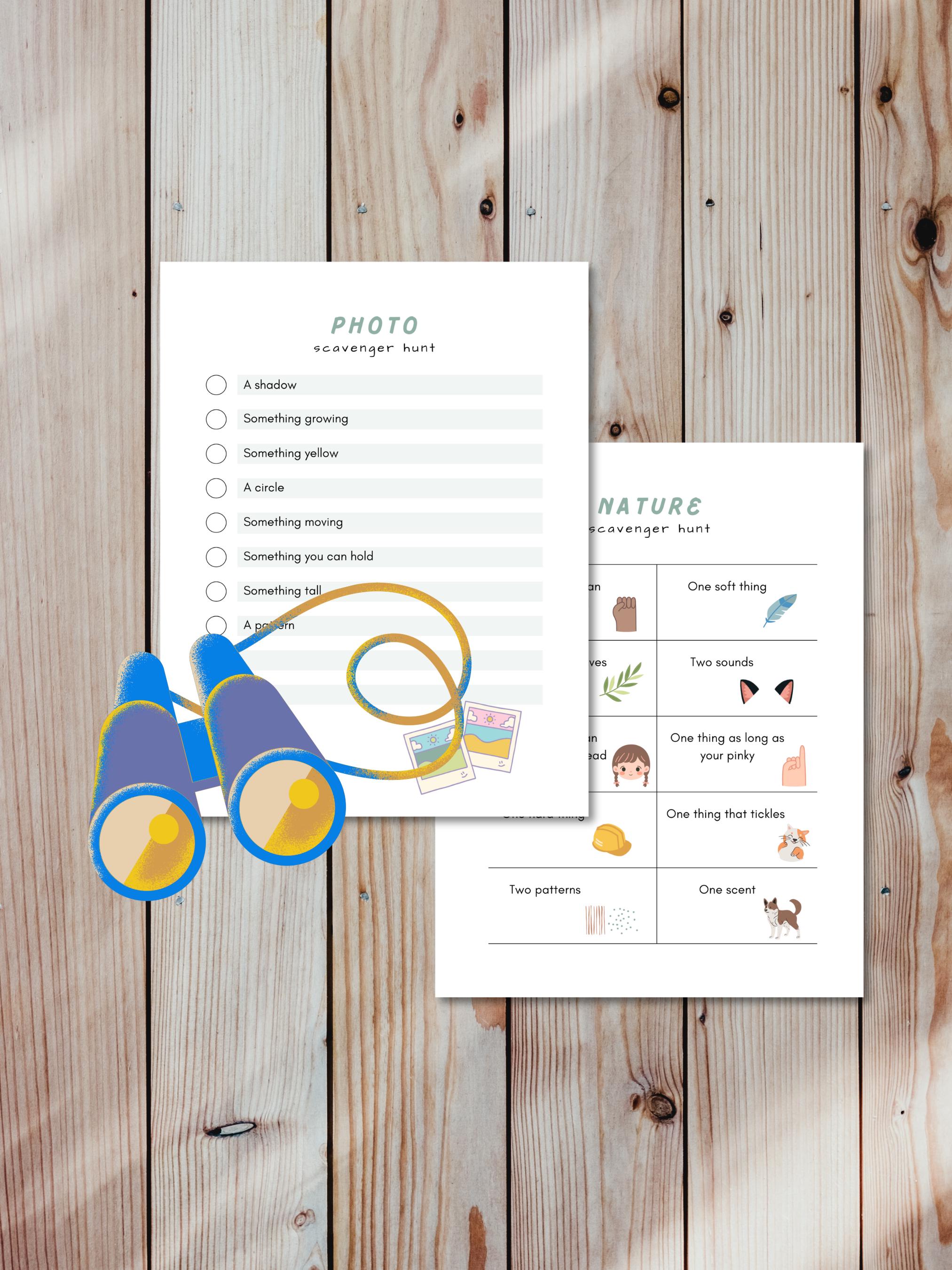 Chasses au trésor Activités de plein air dans la nature Chercher et trouver  École à la maison Salle de classe - Etsy France