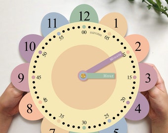 Learning to Tell Time | Kids Learning Clock | Printable Clock | Life Skills | Nature | Home School | Unschool