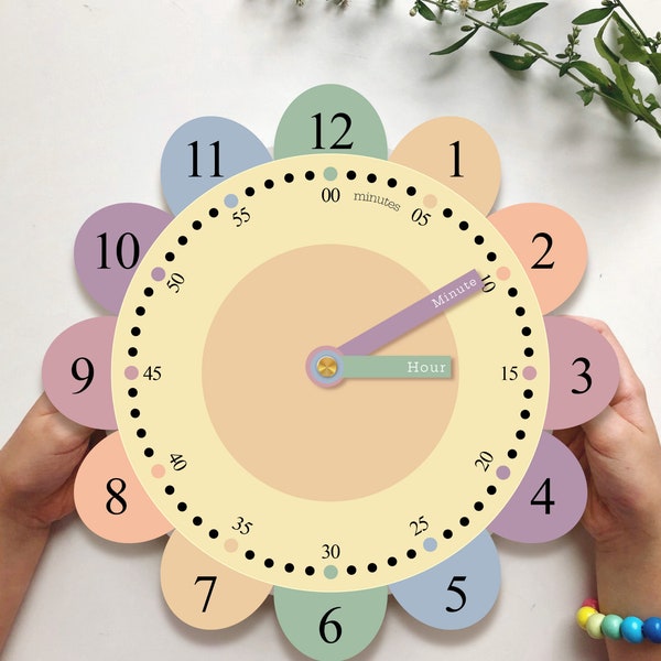 Learning to Tell Time | Kids Learning Clock | Printable Clock | Life Skills | Nature | Home School | Unschool