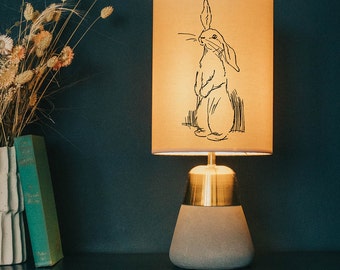 Rabbit lamp shade/ ceiling shade - animal lamp shade - rabbit lamp - rabbit light - lighting