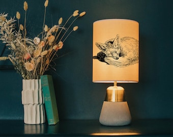 Sleeping Fox Lamp Shade: Animal Light