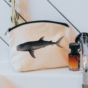 Hai Kosmetiktasche - Kosmetiktasche aus Baumwolle - Kosmetiktasche - maritime Geschenke