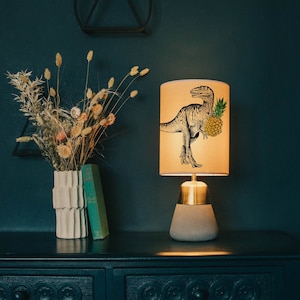 Dinosaur lampshade/ ceiling shade - dinosaur lighting - home decor - T-Rex