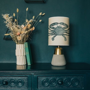 Crab Lamp Shade: Nautical Seaside Lighting