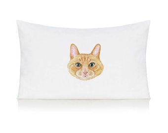 Cat head pillow | Etsy Tabby Cat Neck Support Pillow We are