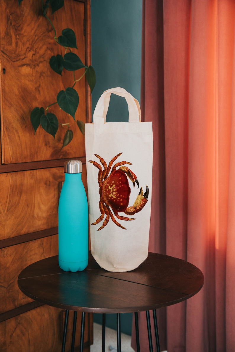 Nautical wine tote bottle bag gift bag