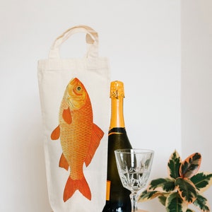 fishing gift wine tote bottle bag gift bag image 2