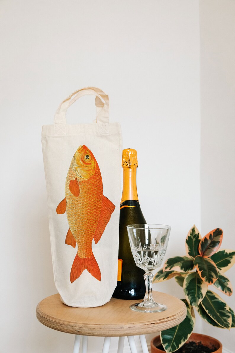 fishing gift wine tote bottle bag gift bag image 2