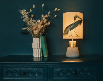 Louisiana heron lamp shade/ ceiling shade - bird lamp shade - bird lamp - lighting