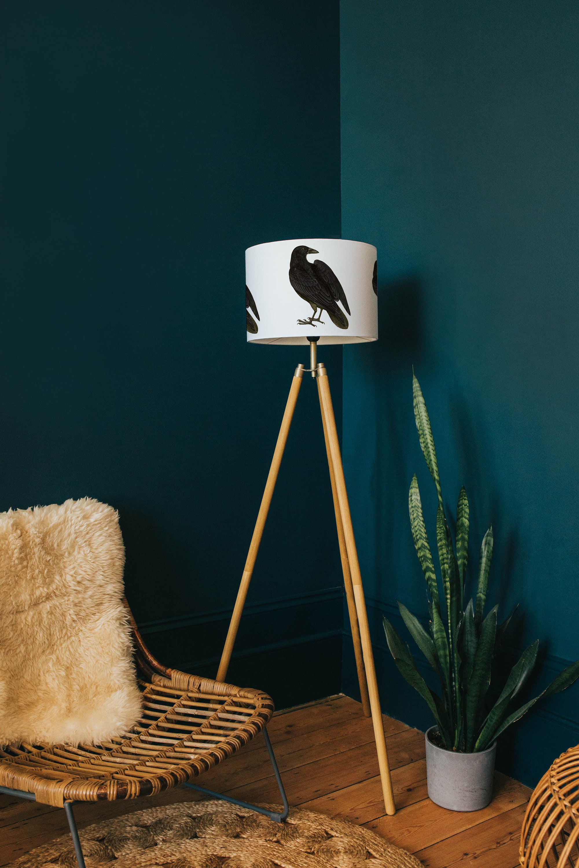 Black bird lampshade/ ceiling light bird lamp lighting Etsy