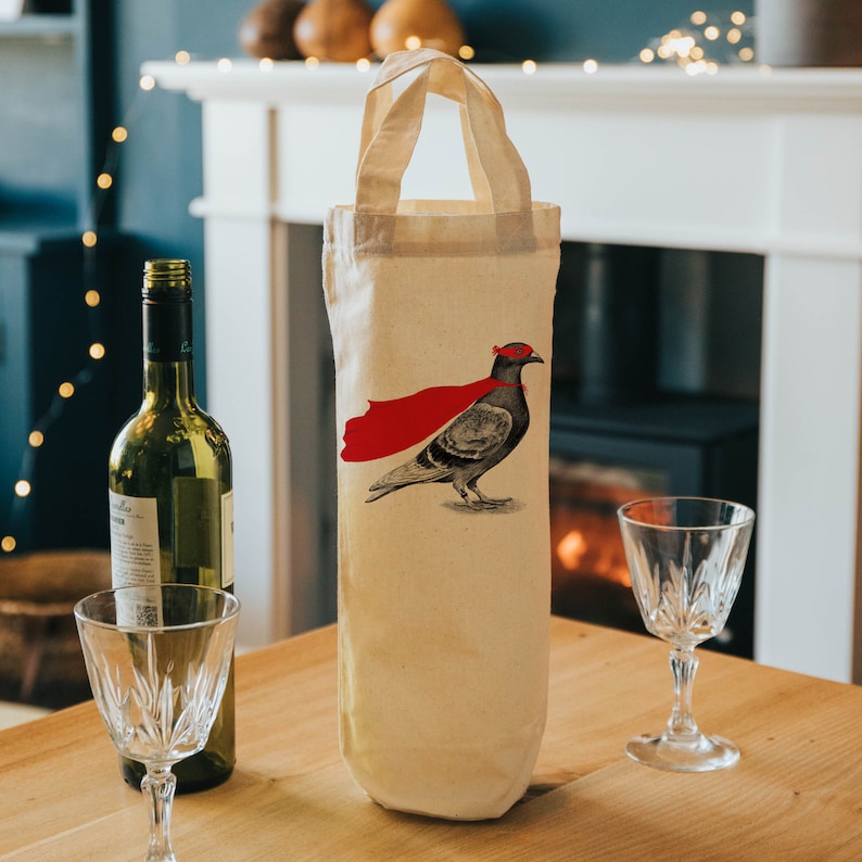 wine tote gift bag quirky gift bottle bag