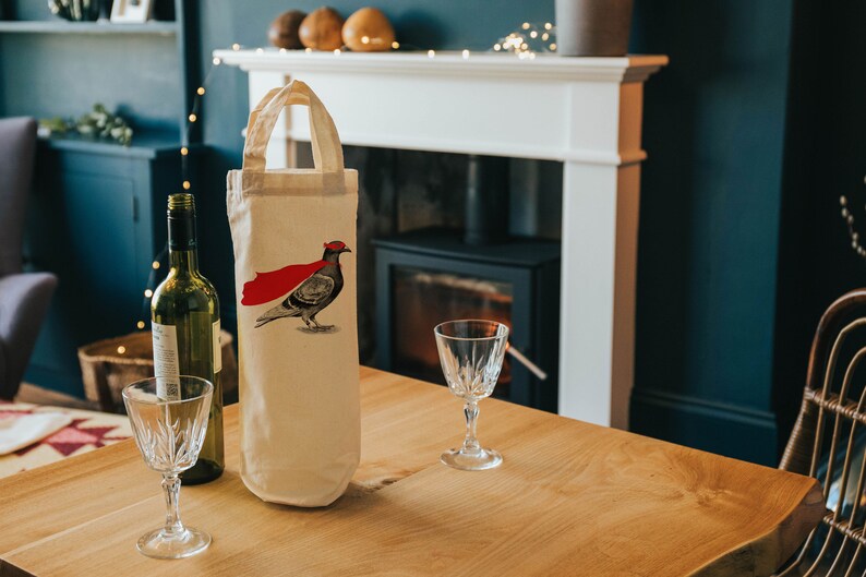 wine tote gift bag quirky gift bottle bag