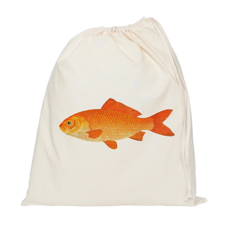 gold fish gym kit bag storage bag school bag bag gift for her shoe bag,toy storage gift cotton bag PE kit bag drawstring bag sea