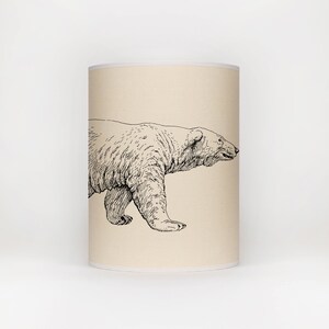 Polar bear lamp shade/ ceiling shade animal lamp shade bear lamp lighting image 7